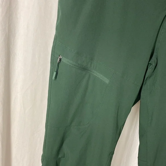 Eddie Bauer 10 2.0 Polar Fleece Lined Pants Forest Green Ice Fishing Snowshoeing - Picture 4 of 9
